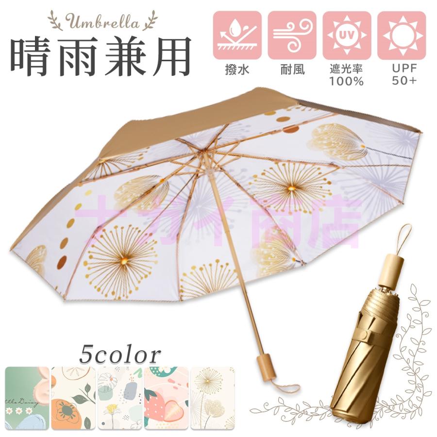 ・晴雨兼用 折り畳み傘。100％完全遮光。UVカット99％。UPF50+。・特殊UVカット、ゴールドコーテイングでデザイン性と機能性を両立。・二重張り構造。高い防水性と強力UVカット効果。・強力遮光＆